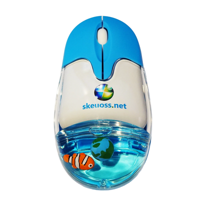 Skeuoss Frutiger Aero Aqua Liquid Mouse - Clear Blue